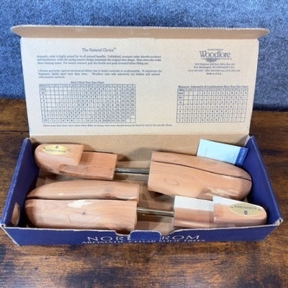 NEW VINTAGE Nordstrom Woodlore Shoe Tree Aromatic Cedar XXL Luxury Premium